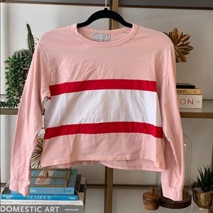 {gaze} Pink oversized crop top